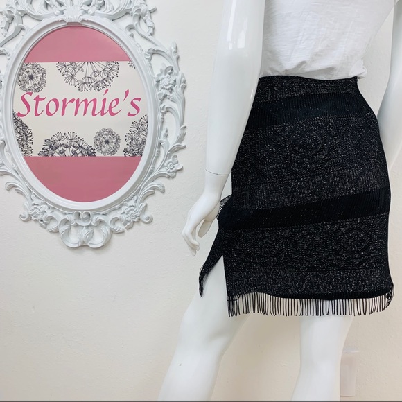 Giancarlo Ferrari / Black Silver Fringed Mini - Picture 4 of 6